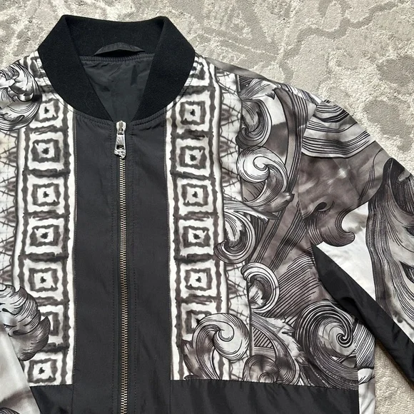 Versace Collection Men's Print Baroque Bomber Jacket